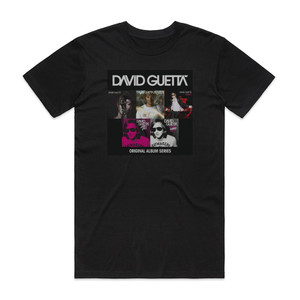 David Guetta Original Album Series Album Cover T-Shirt Black David Guetta Original Album Series Album Cover T-Shirt Black
