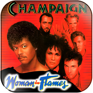Champaign Woman In Flames Album Cover Sticker Album Cover Sticker
