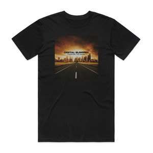 Digital Summer Counting The Hours Album Cover T-Shirt Black Digital Summer Counting The Hours Album Cover T-Shirt Black