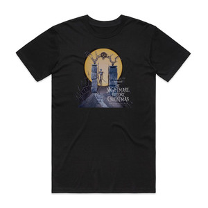 Danny Elfman Tim Burtons The Nightmare Before Christmas 2 Album Cover T-Shirt Black