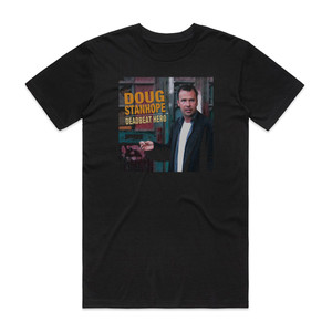 Doug Stanhope Deadbeat Hero Album Cover T-Shirt Black Doug Stanhope Deadbeat Hero Album Cover T-Shirt Black