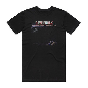 Dave Brock Strange Trips Pipe Dreams Album Cover T-Shirt Black