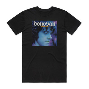 Donovan Hear Me Now Album Cover T-Shirt Black Donovan Hear Me Now Album Cover T-Shirt Black