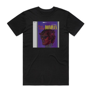 Donovan The Real Donovan Album Cover T-Shirt Black Donovan The Real Donovan Album Cover T-Shirt Black