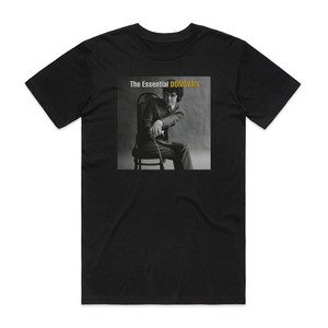Donovan The Essential Donovan Album Cover T-Shirt Black Donovan The Essential Donovan Album Cover T-Shirt Black
