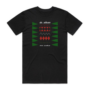 Dr Alban No Coke Album Cover T-Shirt Black Dr Alban No Coke Album Cover T-Shirt Black