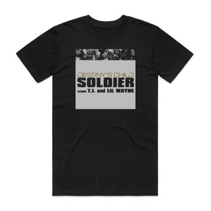 Destinys Child Soldier Album Cover T-Shirt Black Destinys Child Soldier Album Cover T-Shirt Black