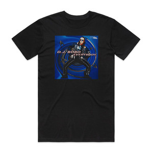DJ BoBo Everybody Album Cover T-Shirt Black DJ BoBo Everybody Album Cover T-Shirt Black