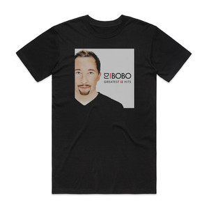 DJ BoBo Greatest Hits Album Cover T-Shirt Black DJ BoBo Greatest Hits Album Cover T-Shirt Black