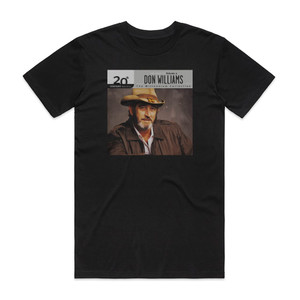 Don Williams 20Th Century Masters The Millennium Collection The Best Of D Album Cover T-Shirt Black Don Williams 20Th Century Masters The Millennium Collection The Best Of D Album Cover T-Shirt Black