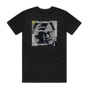 Dmitri Dmitrievich Shostakovich String Quartet No 8 Album Cover T-Shirt Black