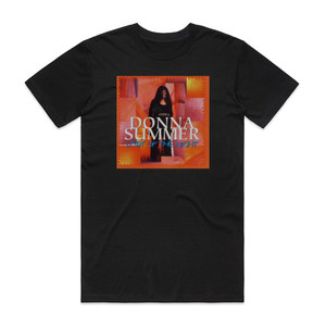 Donna Summer Lady Of The Night Album Cover T-Shirt Black Donna Summer Lady Of The Night Album Cover T-Shirt Black