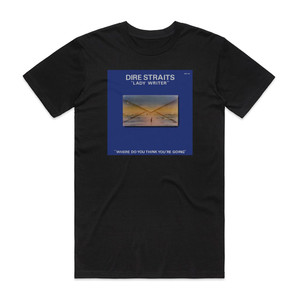 Dire Straits Lady Writer 3 Album Cover T-Shirt Black