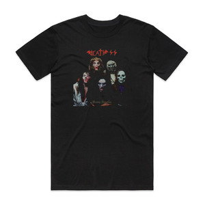 Death SS Heavy Demons Album Cover T-Shirt Black Death SS Heavy Demons Album Cover T-Shirt Black