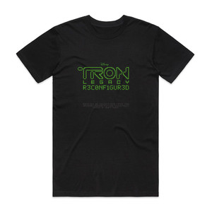 Daft Punk Tron Legacy R3Conf1Gur3D Album Cover T-Shirt Black