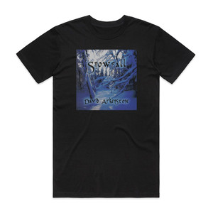 David Arkenstone Snowfall Album Cover T-Shirt Black David Arkenstone Snowfall Album Cover T-Shirt Black