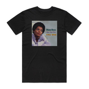 Diana Ross Diana Ross Sings Songs From The Wiz Album Cover T-Shirt Black