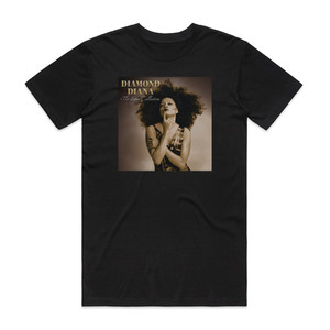 Diana Ross Diamond Diana The Legacy Collection Album Cover T-Shirt Black Diana Ross Diamond Diana The Legacy Collection Album Cover T-Shirt Black
