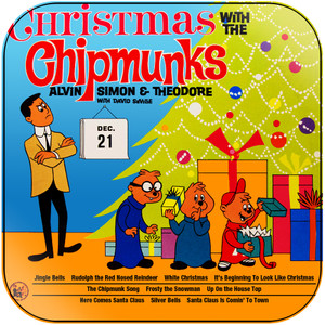 The Chipmunks Christmas With The Chipmunks-2 Album Cover Sticker Album Cover Sticker