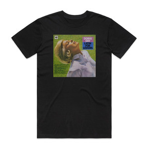 Doris Day Latin For Lovers Love Him Album Cover T-Shirt Black Doris Day Latin For Lovers Love Him Album Cover T-Shirt Black