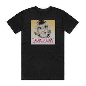 Doris Day The Ultimate Collection Album Cover T-Shirt Black