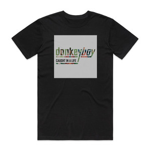 Donkeyboy Caught In A Life Album Cover T-Shirt Black Donkeyboy Caught In A Life Album Cover T-Shirt Black