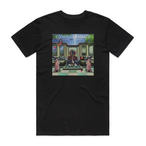Edoardo Bennato Le Vie Del Rock Sono Infinite Album Cover T-Shirt Black Edoardo Bennato Le Vie Del Rock Sono Infinite Album Cover T-Shirt Black