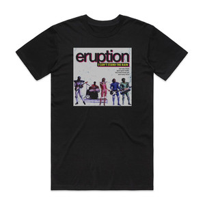 Eruption I Cant Stand The Rain Album Cover T-Shirt Black Eruption I Cant Stand The Rain Album Cover T-Shirt Black