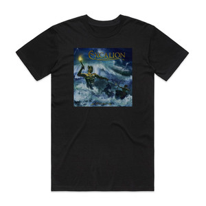 Excalion Waterlines Album Cover T-Shirt Black Excalion Waterlines Album Cover T-Shirt Black