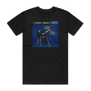 Esquivel Exploring New Sounds In Stereo Album Cover T-Shirt Black Esquivel Exploring New Sounds In Stereo Album Cover T-Shirt Black