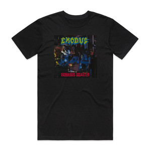 Exodus Fabulous Disaster Album Cover T-Shirt Black Exodus Fabulous Disaster Album Cover T-Shirt Black
