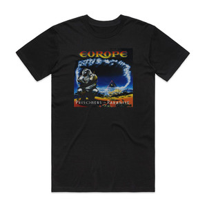 Europe Prisoners In Paradise Album Cover T-Shirt Black Europe Prisoners In Paradise Album Cover T-Shirt Black