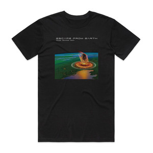 Escape From Earth Three Seconds East Album Cover T-Shirt Black Escape From Earth Three Seconds East Album Cover T-Shirt Black