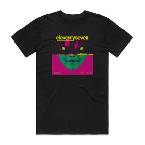 eleventyseven Basic Glitches Album Cover T-Shirt Black eleventyseven Basic Glitches Album Cover T-Shirt Black