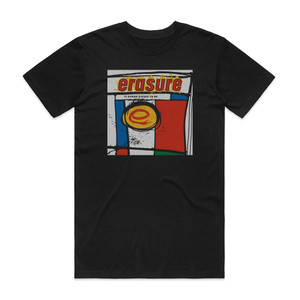 Erasure It Doesnt Have To Be Album Cover T-Shirt Black Erasure It Doesnt Have To Be Album Cover T-Shirt Black