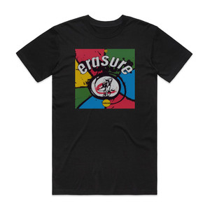 Erasure The Circus 1 Album Cover T-Shirt Black Erasure The Circus 1 Album Cover T-Shirt Black