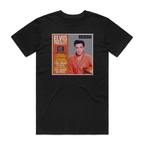 Elvis Presley Love In Las Vegas Album Cover T-Shirt Black Elvis Presley Love In Las Vegas Album Cover T-Shirt Black