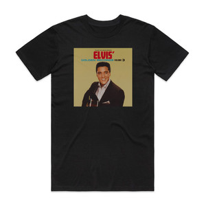 Elvis Presley Elvis Golden Records Volume 3 Album Cover T-Shirt Black Elvis Presley Elvis Golden Records Volume 3 Album Cover T-Shirt Black