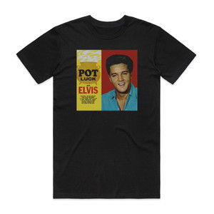 Elvis Presley Pot Luck Album Cover T-Shirt Black Elvis Presley Pot Luck Album Cover T-Shirt Black