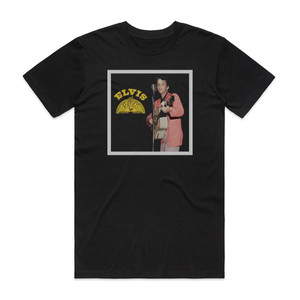 Elvis Presley Elvis At Sun Album Cover T-Shirt Black Elvis Presley Elvis At Sun Album Cover T-Shirt Black