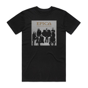 Epica Omegacoustic Album Cover T-Shirt Black Epica Omegacoustic Album Cover T-Shirt Black