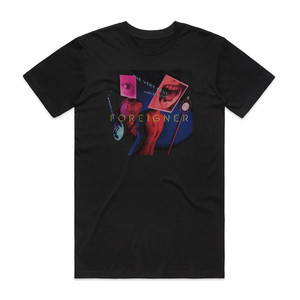 Foreigner The Very Bestand Beyond Album Cover T-Shirt Black Foreigner The Very Bestand Beyond Album Cover T-Shirt Black