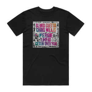 Fergie Gettin Over You Album Cover T-Shirt Black
