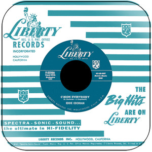 Eddie Cochran Cmon Everybody Dont Ever Let Me Go Album Cover Sticker Album Cover Sticker
