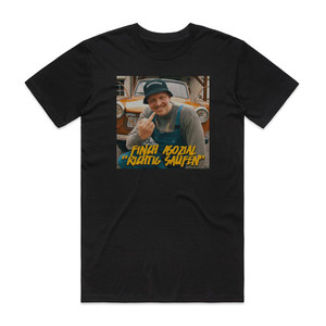 Finch Asozial Richtig Saufen Album Cover T-Shirt Black Finch Asozial Richtig Saufen Album Cover T-Shirt Black