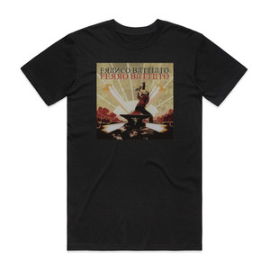 Franco Battiato Ferro Battuto Album Cover T-Shirt Black