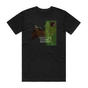 Front Line Assembly Monument Album Cover T-Shirt Black Front Line Assembly Monument Album Cover T-Shirt Black