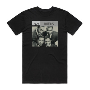 Four Tops 20Th Century Masters The Millennium Collection The Best Of F Album Cover T-Shirt Black Four Tops 20Th Century Masters The Millennium Collection The Best Of F Album Cover T-Shirt Black