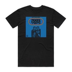 Four Tops Anthology Album Cover T-Shirt Black Four Tops Anthology Album Cover T-Shirt Black