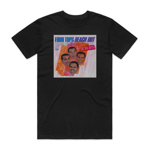 Four Tops Reach Out Album Cover T-Shirt Black Four Tops Reach Out Album Cover T-Shirt Black